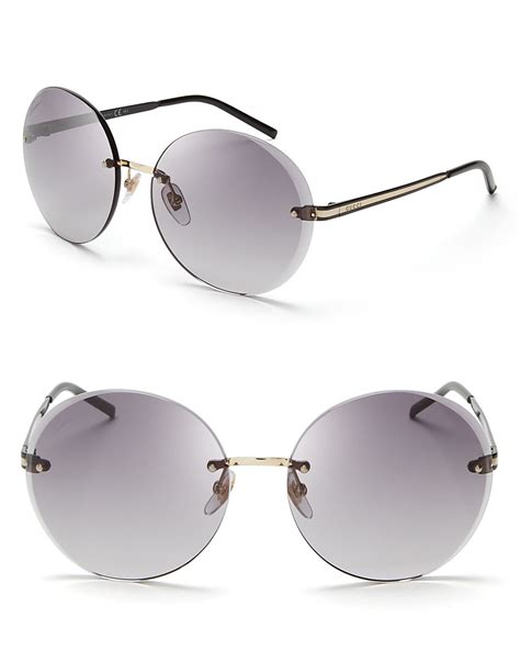 grey gucci sunglasses|gucci rimless sunglasses for women.